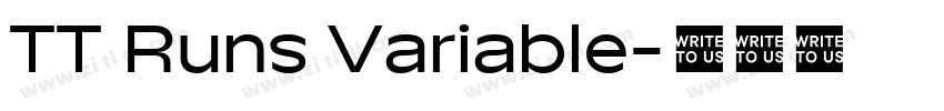 TT Runs Variable字体转换